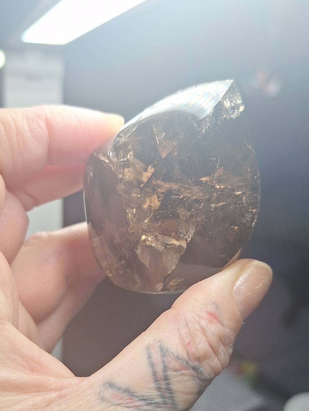 Smoky Quartz Crystal Point - Picture 8 of 9